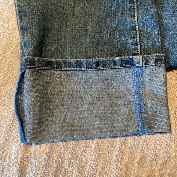 Calvin Klein cropped jeans, size 14, cuffed at the bottom, 23” inseam. - Picture 3 of 5
